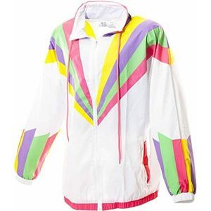 Funny Guy Mugs Rad 80s Retro Neon Windbreaker XL